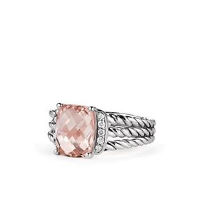 David Yurman Morganite Petite Wheaton Ring